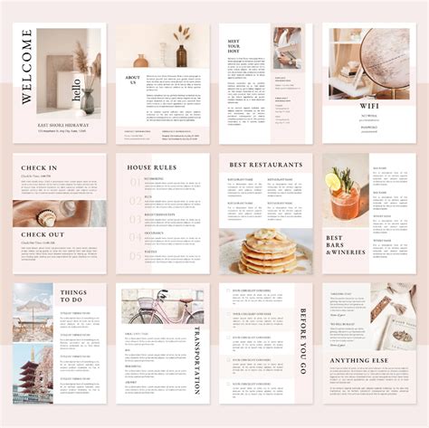 airbnb  book template  guidebook vacation rental