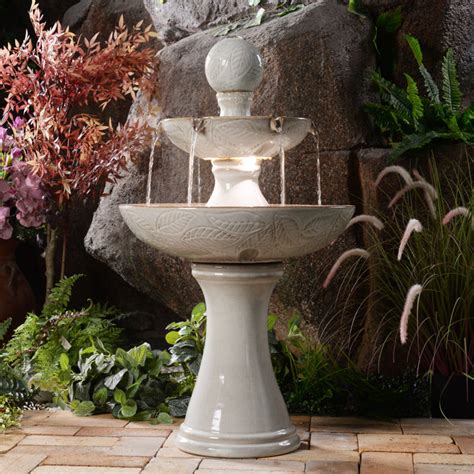 Gracie Oaks Stockton Hand Crafted Weather Resistant Floor Fountain With