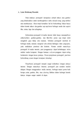 Bahaya Dari Pornografi Docx