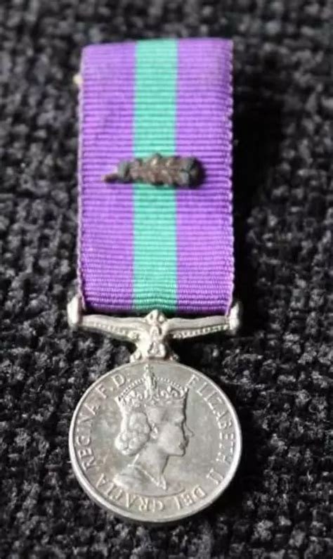 Miniature ERII General Service Medal With MID In General Medals