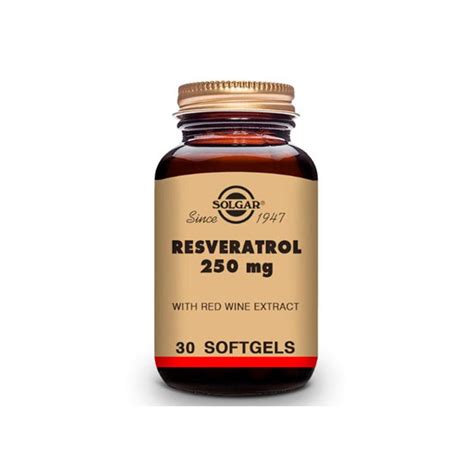 Resveratrol 250 Mg SOLGAR Extracto De Vino Tinto