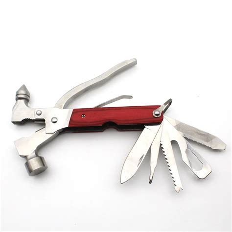 16 In 1 Multi Safety Hammer Saw Claw Folding Knife Portable Opener