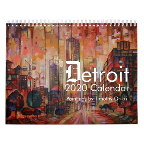 2020 Detroit Calendar | Zazzle.com