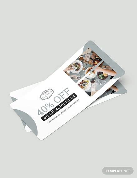 Restaurant Voucher Template - Illustrator, Word, Apple Pages, PSD ...