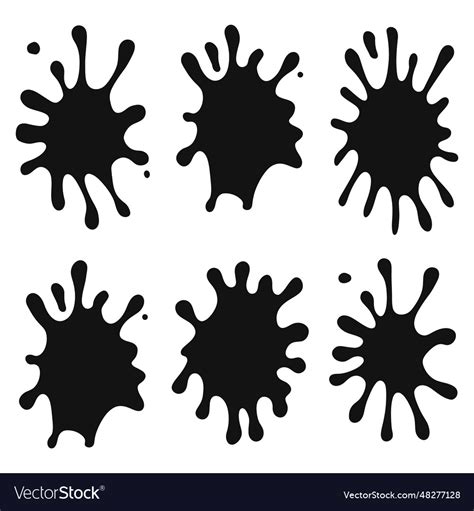 Dynamic silhouette water splash Royalty Free Vector Image