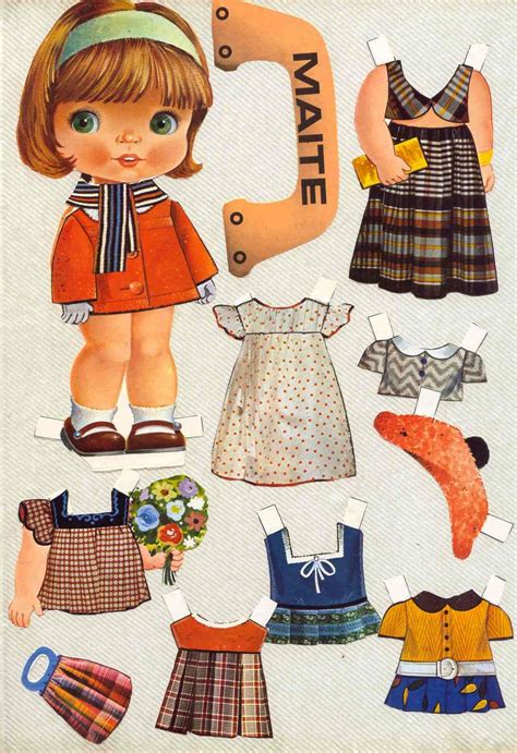 Boneca De Papel Anos 70 - Bonecas De Papel | Como Desenhar BONECA DE PAPEL – PNUUDE