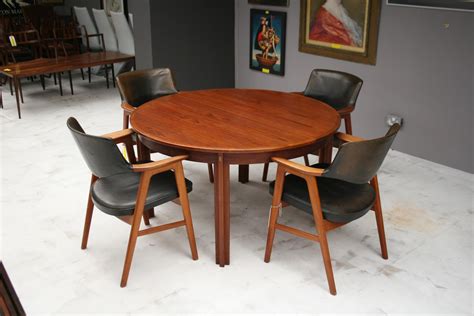 Mid Century Modern Teak Dining Drop Leaf Table Borge Mogensen Style