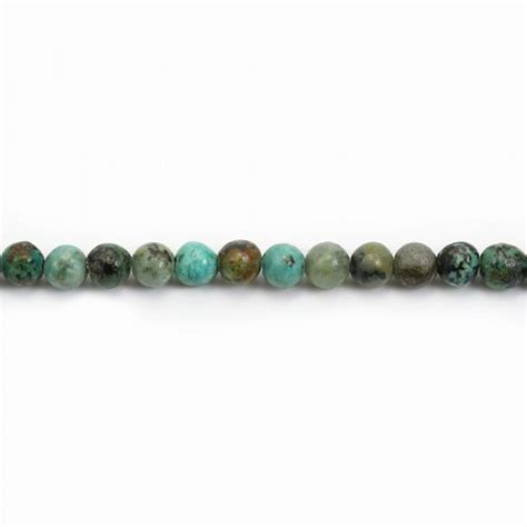 African Turquoise Natural Stone Bead France Perles World Of Pearls