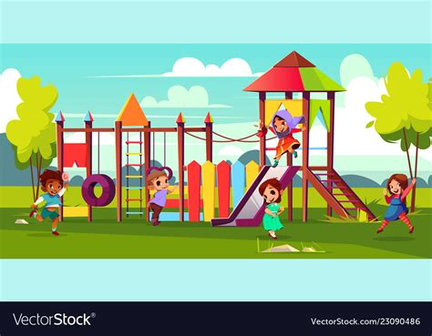 Kids Playground Cartoon