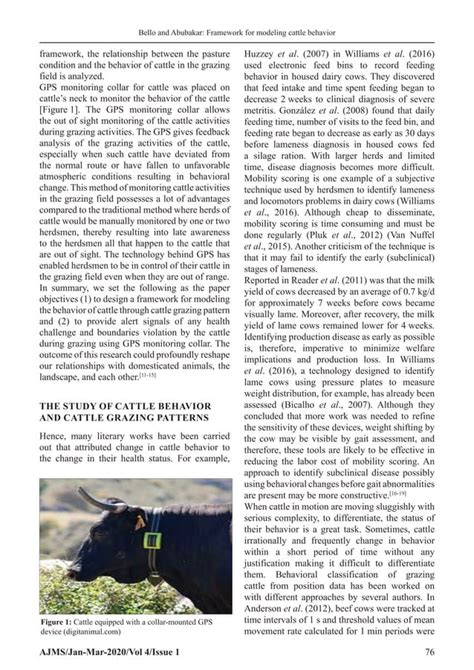 Framework for Modeling Cattle Behavior through Grazing Patterns | PDF ...