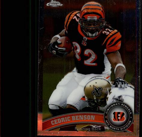 2011 Topps Chrome Football Card 152 Cedric Benson EBay