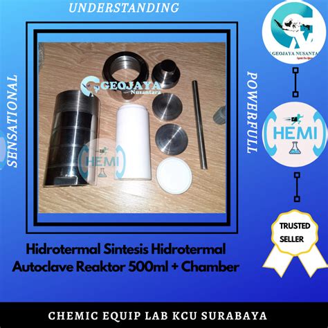 Jual Hidrotermal Sintesis Hidrotermal Autoclave Reaktor Ml Chamber