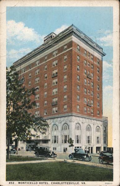 Monticello Hotel Charlottesville, VA Postcard