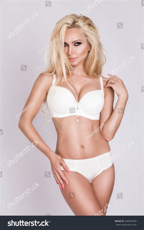 Amazing Beautiful Sexy Blonde Woman Model Stock Photo 500497459