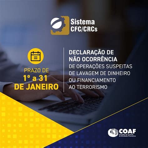 Declara O De N O Ocorr Ncia Deve Ser Entregue Ao Coaf At Dia Crc Pi