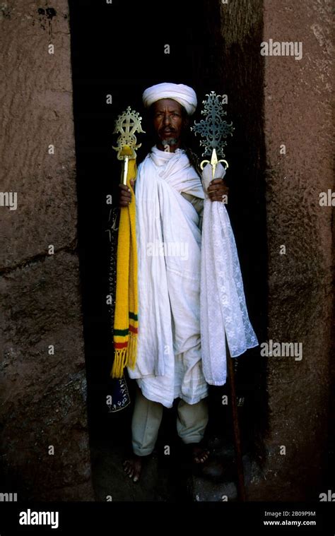 Ethiopia Lalibela Unesco World Heritage Site Church Carved Into Rock