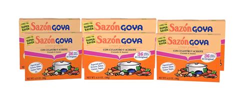 Goya Coriander Annatto Seasoning 36 Pack Sazon Culantro Y Achiote