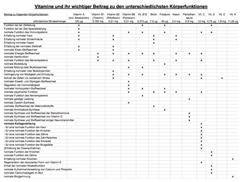 Mikronährstoffe und ihre Körperfunktionen Powerstar Food