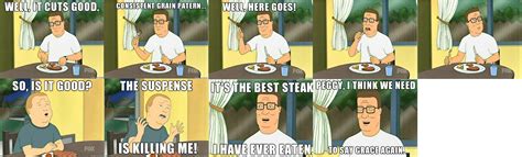 Hank Tries An Organic Steak Cartoon Shows King Of The Hill Nostalgic