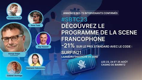 Surfin Bitcoin D Couvrez Le Programme De La Sc Ne Francophone