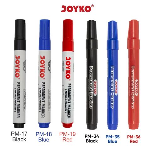 Jual Spidol Permanent Marker Joyko Round Tip Pm