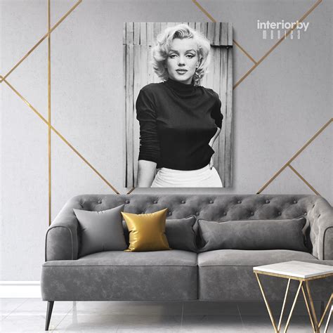 Marilyn Monroe Nude Canvas Naked Canvas Wall Hangings Etsy Australia