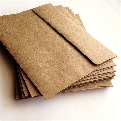 A7 Kraft Envelopes Set Of 25 A7 Envelope Wedding Etsy