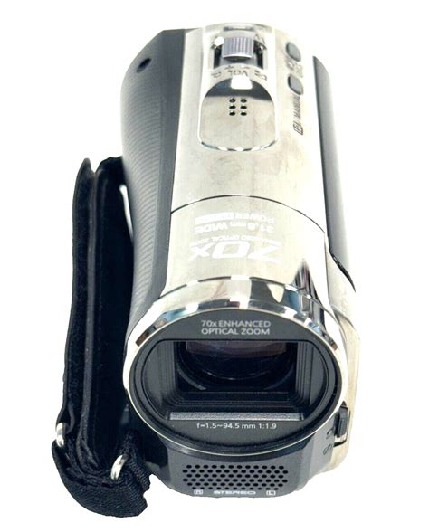 Panasonic Hc V10 Hd 316mm Widfe Angle Camcorder With 70x Optical Zoom