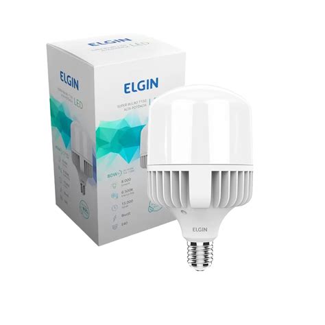 Lampada Led Bulbo 80w 6500k Branca Bivolt Certificada Elgin Rota 166