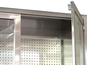 Stainless Steel Storage Cabinet Pegboard Enclosed Sterile Processing