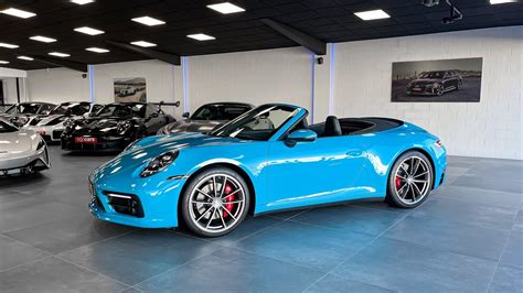 2019 Porsche 992 Carrera S Cabrio MIAMI BLUE Walkaround YouTube