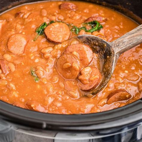 Kielbasa And Baked Beans Slow Cooker Recipe The Cagle Diaries