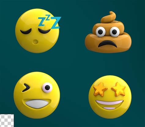 Premium Psd Emoji D Icon Pack