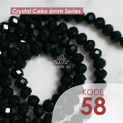 Jual Mote Manik Kristal Ceko Bakpau 6mm Sedang Monte Payet Beads