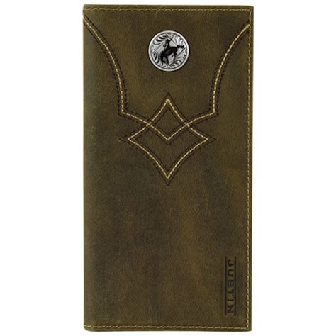 Justin Rodeo Wallet Brown Stitch