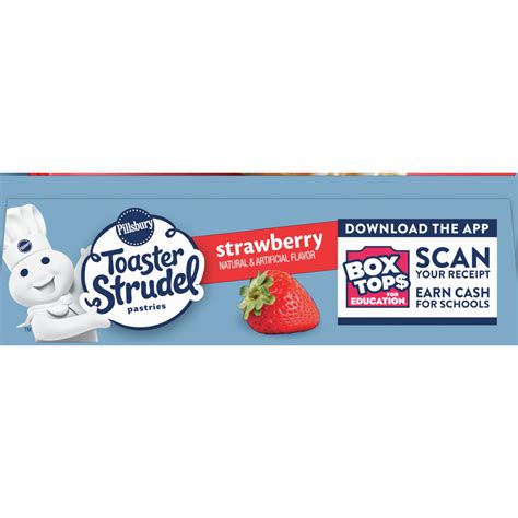 Pillsbury Toaster Strudel Pastries Strawberry 6 Ct 117 Oz