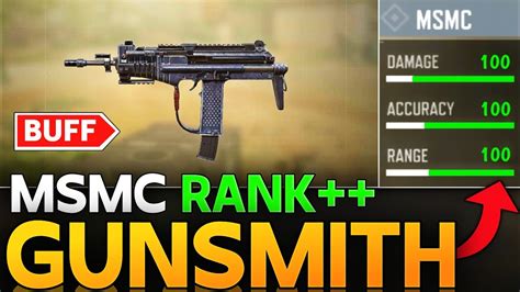 Best Msmc Gunsmith In Call Of Duty Mobile Cod Mobile Msmc Broken Rank