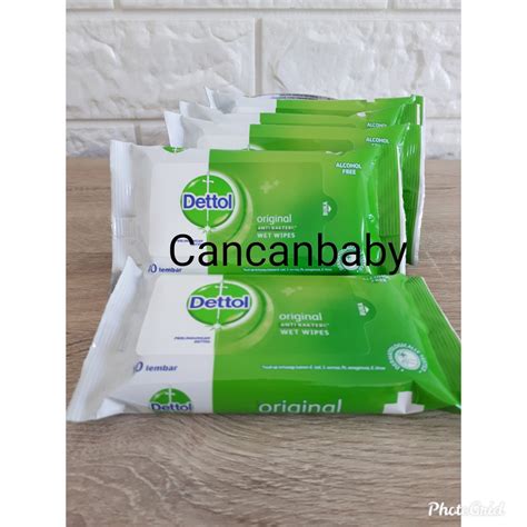 Jual Dettol Wet Wipes S Original Antiseptic Isi Lembar Tisu Tissue