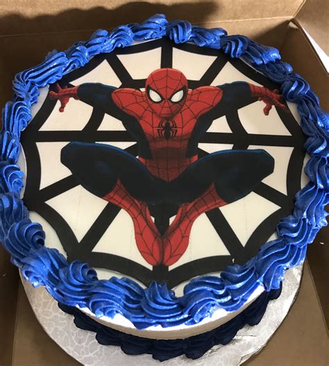 Spider Man Cake Spiderman Cake Butter Cream Cake