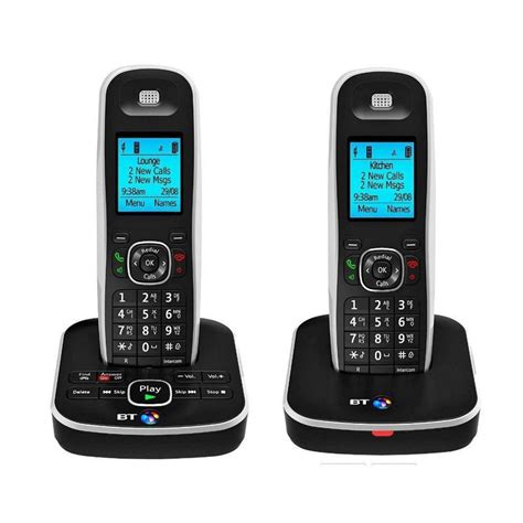 BT 5510 Digital Cordless Dect Home Phone With Answering Machine Twin