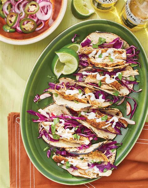 Chicken Street Tacos With Red Cabbage Slaw Lime Pickled Onions Artofit