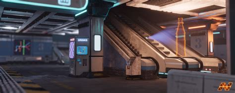 Damien Giry Sci Fi Subway Station