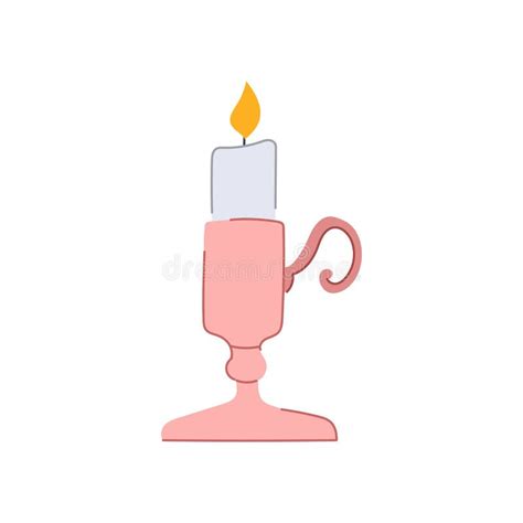 Old Candlestick Cartoon Stock Illustrations Old Candlestick