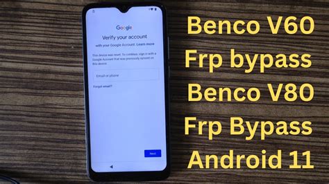 Benco V60 Frp Bypass Benco V80 Frp Bypass Android 11 YouTube