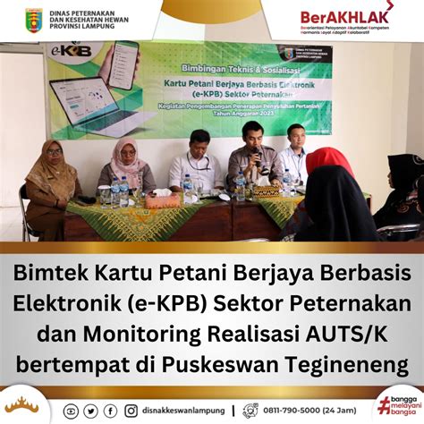 Bimtek Kartu Petani Berjaya Berbasis Elektronik E Kpb Sektor