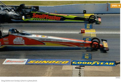 Fox Sports: Doug Kalitta wins by less than 0.0001 second in NHRA Top ...