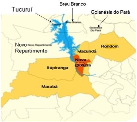 Munic Pio De Nova Ipixuna E Os Munic Pios Lim Trofes Fonte Adaptado A