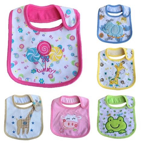 3pcs Lot Mixed Sales Cotton Baby Bibs Waterproof Infant Bibssend By