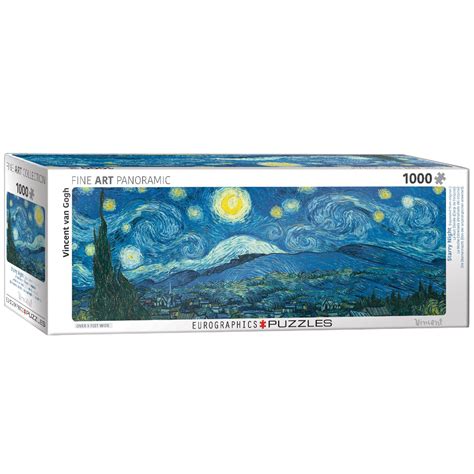 Puzzle Panorámico Noche Estrellada de Van Gogh 1000 piezas Eurographics