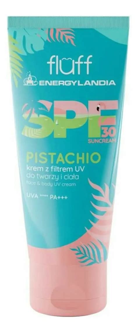 Fluff Energylandia Krem z filtrem do twarzy i ciała Pistachio SPF 30